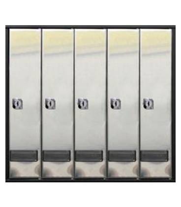 Buzones BTV, Prisma ( acceso superior) 56106 -Cuerpo de acero Pintado Negro y cuerpo de acero inoxidable Inox Brillo - G5