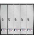 Buzones Btv, Prisma (acceso superior) - 56107 - Cuerpo de acero Negro y puerta de acero inoxidable, Inox Mate. G5