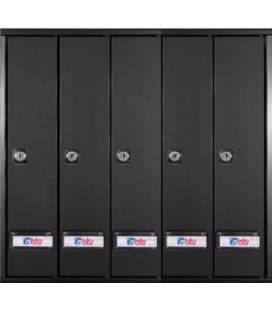 Buzones BTV, Prisma (acceso superior) - 56112 - Cuerpo y puerta de acero pintado Negro - G5