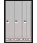 Buzones Prisma (acceso frontal) 36313- Cuerpo de acero pintado Negro y puerta de acero inoxidable Inox Mate - G3