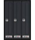 Buzón Prisma (acceso frontal) - 36315 - con cuerpo de acero pintado Negro y puerta de acero pintado Negro - G3