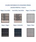 Colores disponibles de los buzones Prisma Acceso Frontal