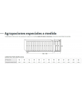 Agrupaciones especiales a medida de Buzones Prisma Frontal.