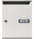 Buzones BTV, GALA - 36080-con cuerpo de acero pintado Plata y cuerpo en MDF, Blanco Brillo
