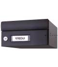 Buzones Milenio H-4400-06- Con cuerpo de Aluminio lacado negro y puerta de aluminio color ANTRACITA