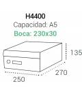 Medidas de los buzones Milenio H4400 con las medidas de la ranura de carta