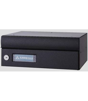Buzones Milenio H4500 -04- con cuerpo de aluminio Negro y puerta de aluminio Negro