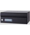 Buzones Milenio H4500 -04- con cuerpo de aluminio Negro y puerta de aluminio Negro