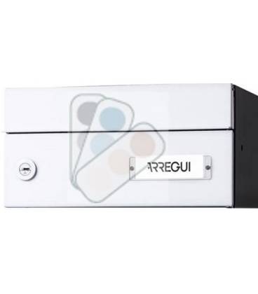 Buzón Infinity H2000-09 - Con cuerpo de acero negro y puerta acero galvanizado color a elegir