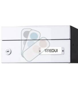 INFINITY - H2200-09-Buzón con cuerpo de acero negro y puerta de acero galvanizado COLOR A ELEGIR