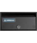 Buzón Arregui, MIRA FLAT - HF8700-04 - Con cuerpo de acero Negro y puerta de acero lacado NEGRO