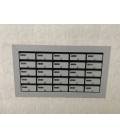 Agrupaciones de 25 buzones Mira Flat HF8700-02, Plata. Encastrados en la pared y con tapajuntas de color plata