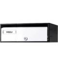 Buzón Arregui, MIRA FLAT - HF8800-01 - Con cuerpo de acero Negro y puerta de acero lacado Blanco