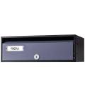 Buzón Arregui, MIRA FLAT - HF8800-06 - Con cuerpo de acero Negro y puerta de acero lacado Antracita.