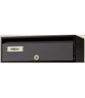 Buzón Arregui, MIRA FLAT - HF8800-04 - Con cuerpo de acero Negro y puerta de acero lacado Negro texturado