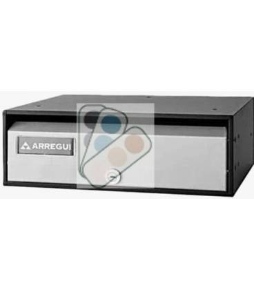 Buzón Arregui, MIRA FLAT - HF8800-09 - Con cuerpo de acero Negro y puerta de acero inoxidable o lacado COLOR A ELEGIR