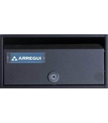 Buzón Arregui, MIRA FLAT - HF8900-06 - Con cuerpo de acero Negro y puerta de acero lacado Antracita