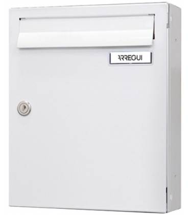 Buzón HABITAT V8700-01- Con cuerpo de acero lacado Blanco y puerta de acero galvanizado Blanco 