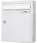 Buzón HABITAT V8700-01- Con cuerpo de acero lacado Blanco y puerta de acero galvanizado Blanco 