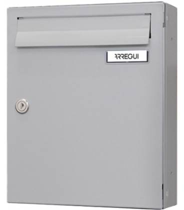 Buzón HABITAT V8700-02- Con cuerpo de acero lacado Plata y puerta de acero galvanizado Plata.