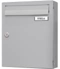 Buzón HABITAT V8700-02- Con cuerpo de acero lacado Plata y puerta de acero galvanizado Plata.