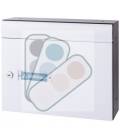 Buzones Verticales Milenio V4000-09, con cuerpo de acero NEGRO y puerta de aluminio COLOR A ELEGIR