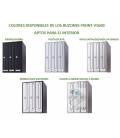 Colores disponibles de los buzones Front V1600