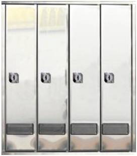 Buzones btv, Serie Prisma-acceso-superior 46130, con cuerpo y puerta en acero Inoxidable Brillo - g4 