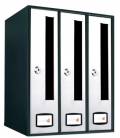 Buzón Joma AZ 90 FRONT- 71074- Con cuerpo y puerta en acero electrocincado NEGRO / INOX BRILLO AISI 430- 3 UNIDADES