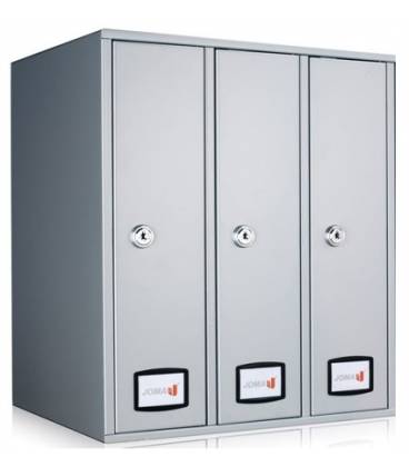 Buzón Joma, AZ 90 TOP - 71030- Con cuerpo y puerta en acero electrocincado PINTURA INOX- (antihuellas)