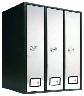 Buzón Joma, AZ 90 TOP - 71073 - Con cuerpo y puerta en acero electrocincado NEGRO / INOX BRILLO AISI 430