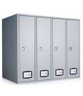 Buzón Joma AZ 90 TOP - 71031- con cuerpo y puerta en acero electrocincado PINTURA INOX- antihuellas- 4 unidades