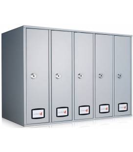 Buzón Joma -AZ 90 TOP - 71039- Con Cuerpo y puerta enacero electrocincado PINTURA INOX (antihuellas), 5 unid, carga superior