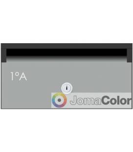 Buzón de Joma, Skyline H2435 - 90377U - Con cuerpo de acero electrocincado negro y puerta de acero electrocincado JomaColor 