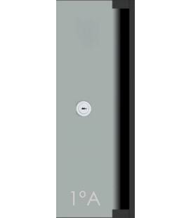 Buzón de Joma, Skyline V3425 - 90358VU - Con cuerpo de acero lacado negro y puerta de acero termolacado Pintura Inox