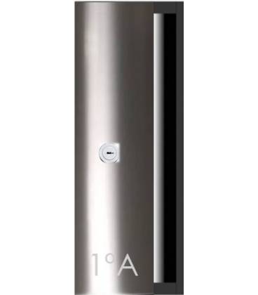 Buzón de Joma, Skyline V3425 - 91382VU - Con cuerpo de acero lacado Plata y puerta de acero inoxidable INOX BRILLO AISI 430