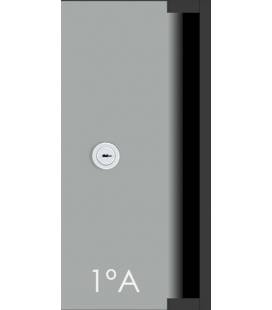 Buzón de Joma, Skyline V2425 - 90367VU - Con cuerpo de acero lacado negro y puerta de acero termolacado Pintura Inox