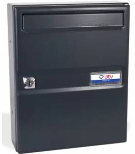 Buzones Btv, Venus 14412 cuerpo y puerta de Acero Antracita, apto para el interior.