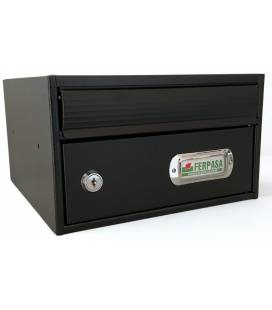 BUZONES URBAN 25 - Con cuerpo y puerta de acero electrozincado Negro
