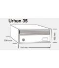 Medidas de los buzones Urban tamaño revistero de frente 35