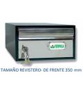 BUZONES URBAN 35 - Con cuerpo de acero electrozincado NEGRO y puerta de acero inoxidable INOX