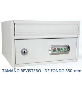 BUZONES URBAN 2535 - Con cuerpo y puerta de acero electrozincado BLANCO. 