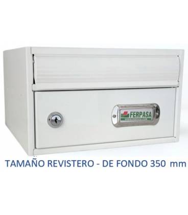 BUZONES URBAN 2535 - Con cuerpo y puerta de acero electrozincado BLANCO. 