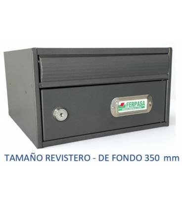 BUZONES URBAN 2535 - Con cuerpo y puerta de acero electrozincado GRIS FORJA.