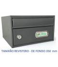 BUZONES URBAN 2535 - Con cuerpo y puerta de acero electrozincado GRIS FORJA.