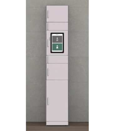 Univers - Buzón de paquetería inteligente, columna U4202A - PLATA