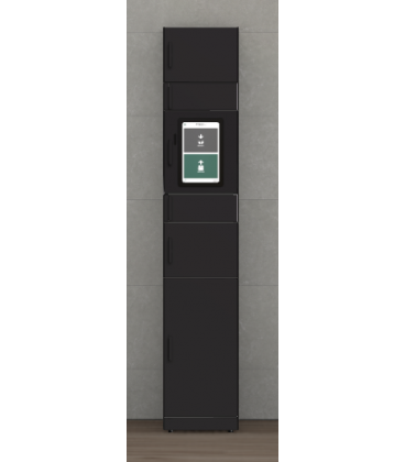 Univers - Buzón de paquetería inteligente, columna U4204A - NEGRO TEXTURADO