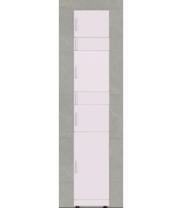 Univers - Buzón de paquetería inteligente, columna U4201B - BLANCO - Sin pantalla