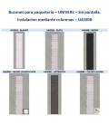 Colores disponibles de los buzones de paquetería Univers U4200B - Sin Pantalla