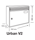 Medidas disponibles de los buzones Urban V2